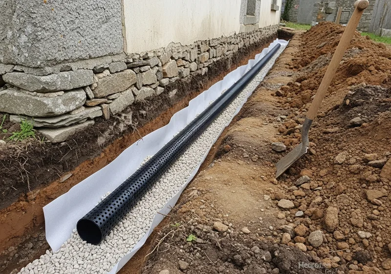 Drainage périphérique à Morlaix